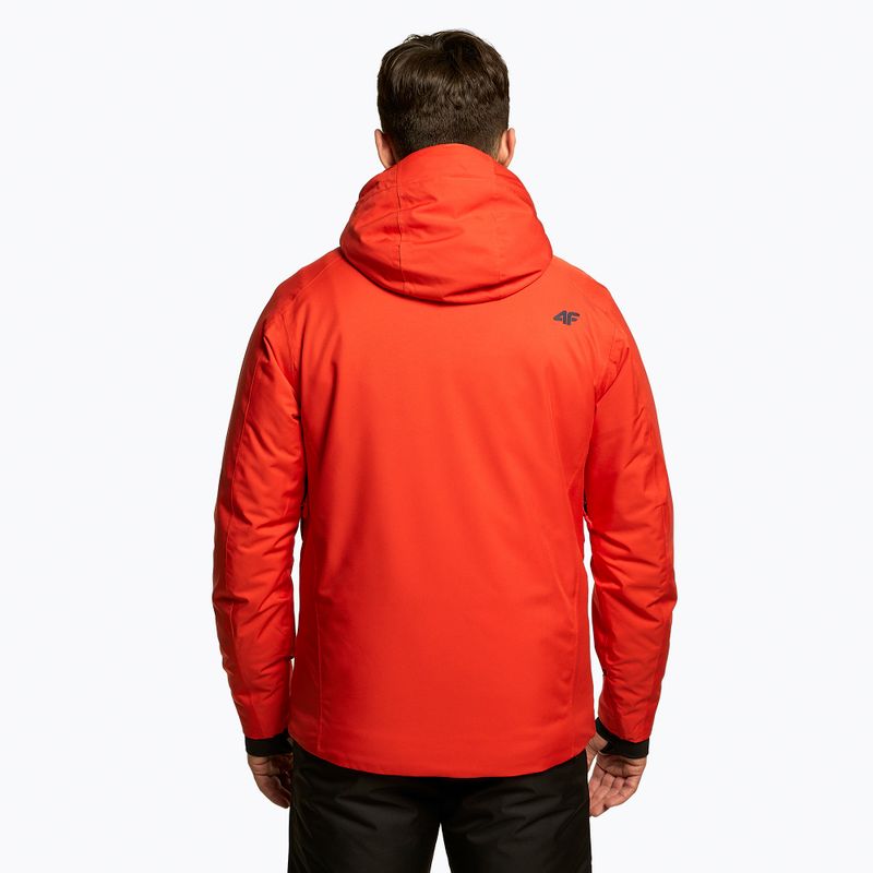 Men's 4F ski jacket red H4Z22-KUMN004 3