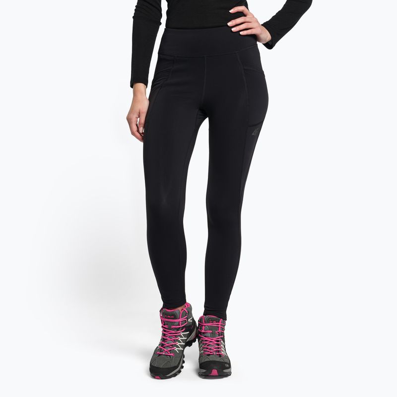 Women's trekking trousers 4F black H4Z22-SPDTR060