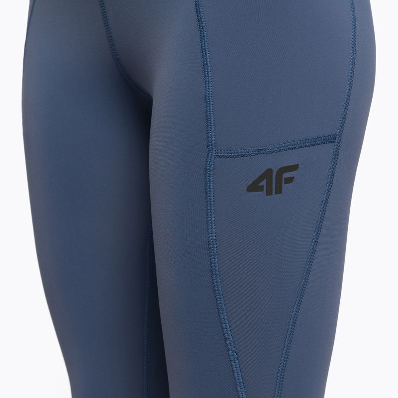 Women's trekking trousers 4F blue H4Z22-SPDTR060 5