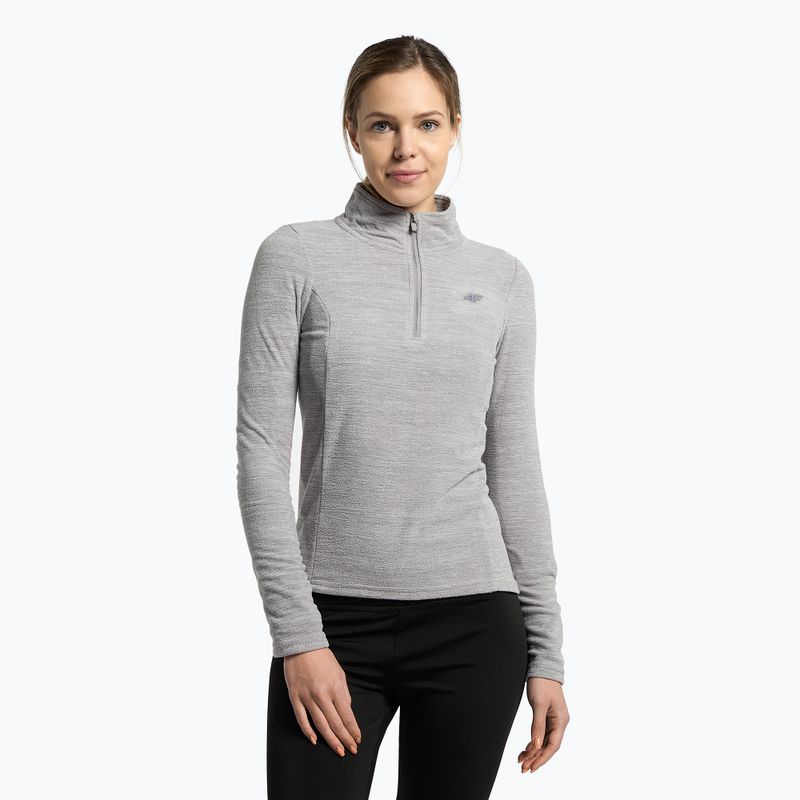 Women's ski sweatshirt 4F grey H4Z22-BIDP010