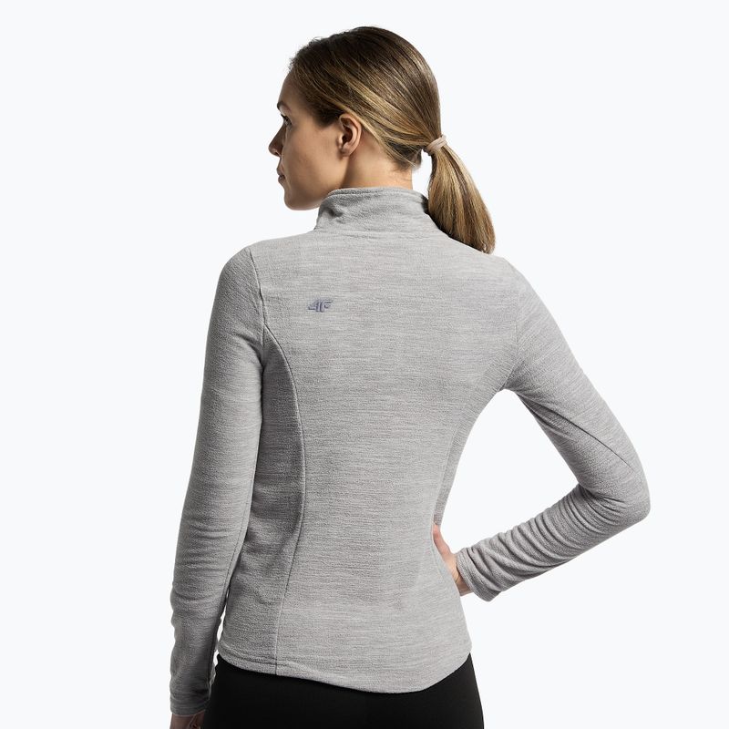 Women's ski sweatshirt 4F grey H4Z22-BIDP010 4