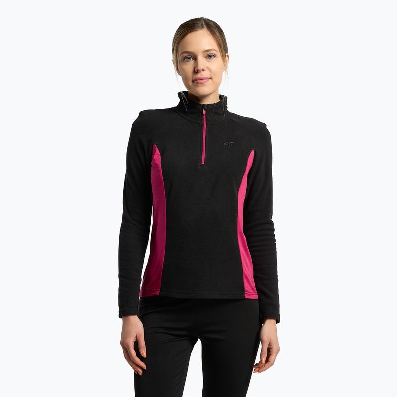 Women's ski sweatshirt 4F black H4Z22-BIDP011