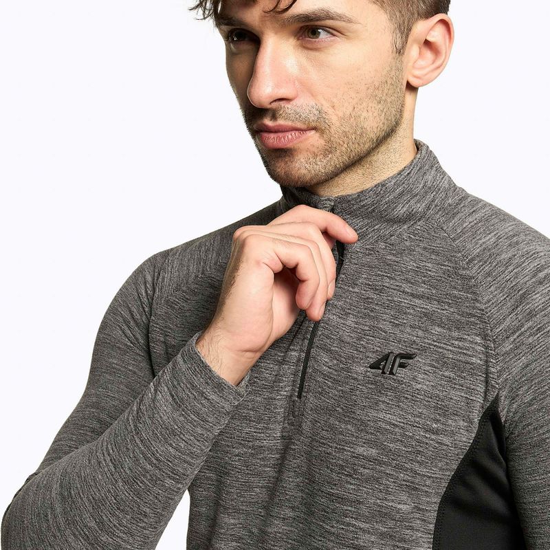 Men's ski sweatshirt 4F grey H4Z22-BIMP011 4