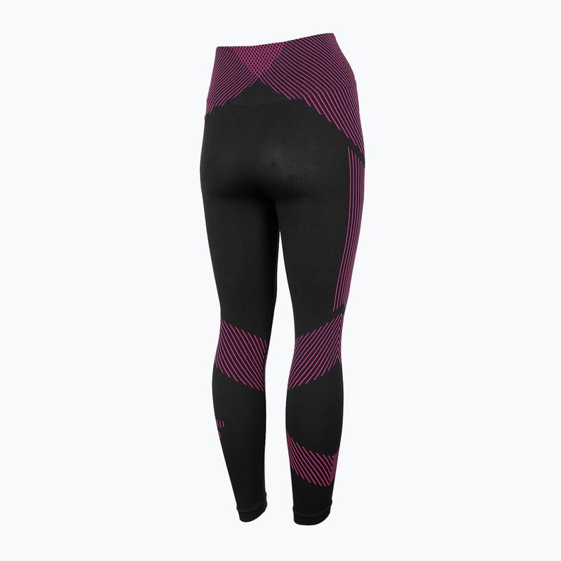 Women's thermoactive pants 4F black-pink H4Z22-BIDB031D 3