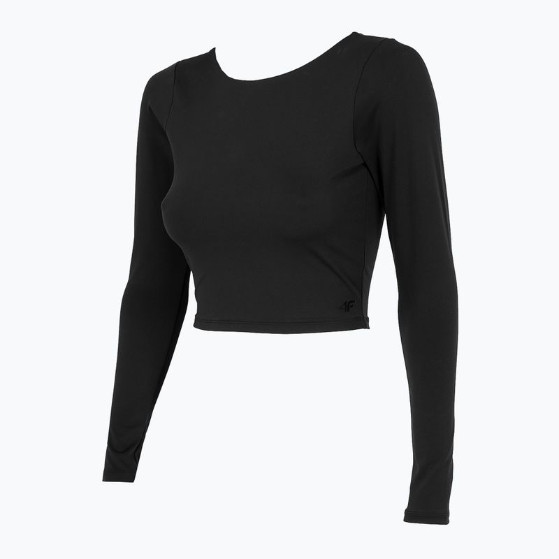 Women's yoga top 4F black H4Z22-TSDL019 3