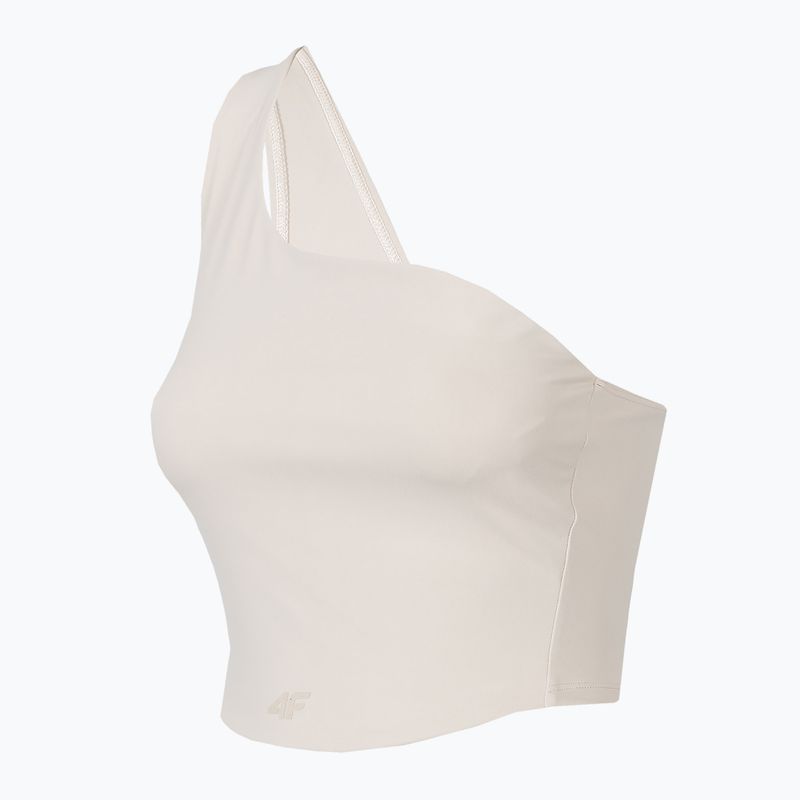 Women's yoga top 4F beige H4Z22-TSD033 3