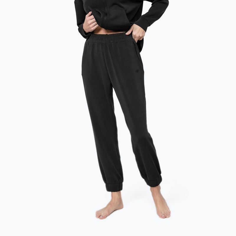 Women's yoga pants 4F black H4Z22-SPDD022