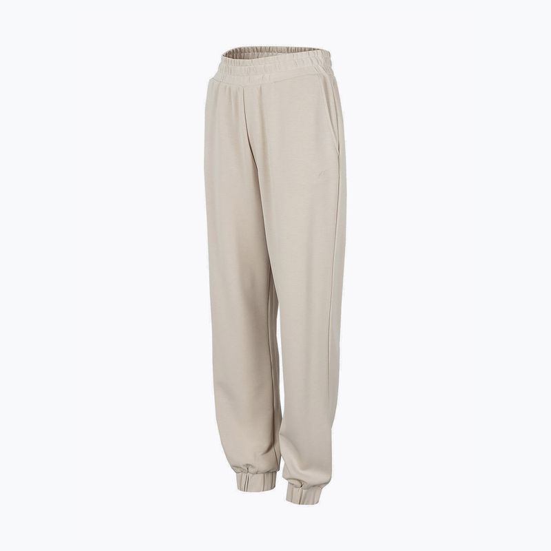 Women's yoga pants 4F beige H4Z22-SPDD022 3