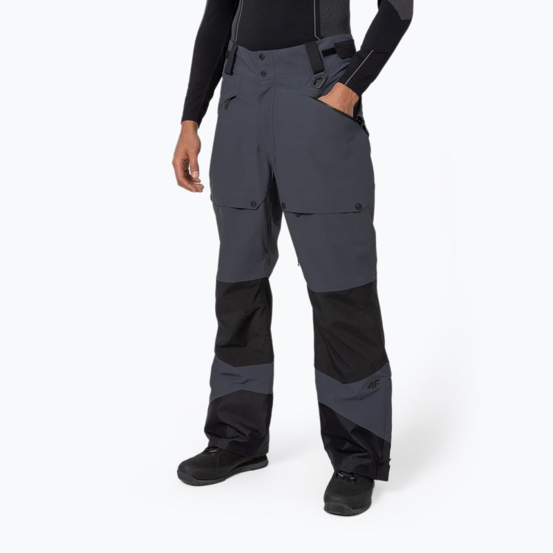Men's 4F snowboard trousers dark grey H4Z22-SPMS001 4