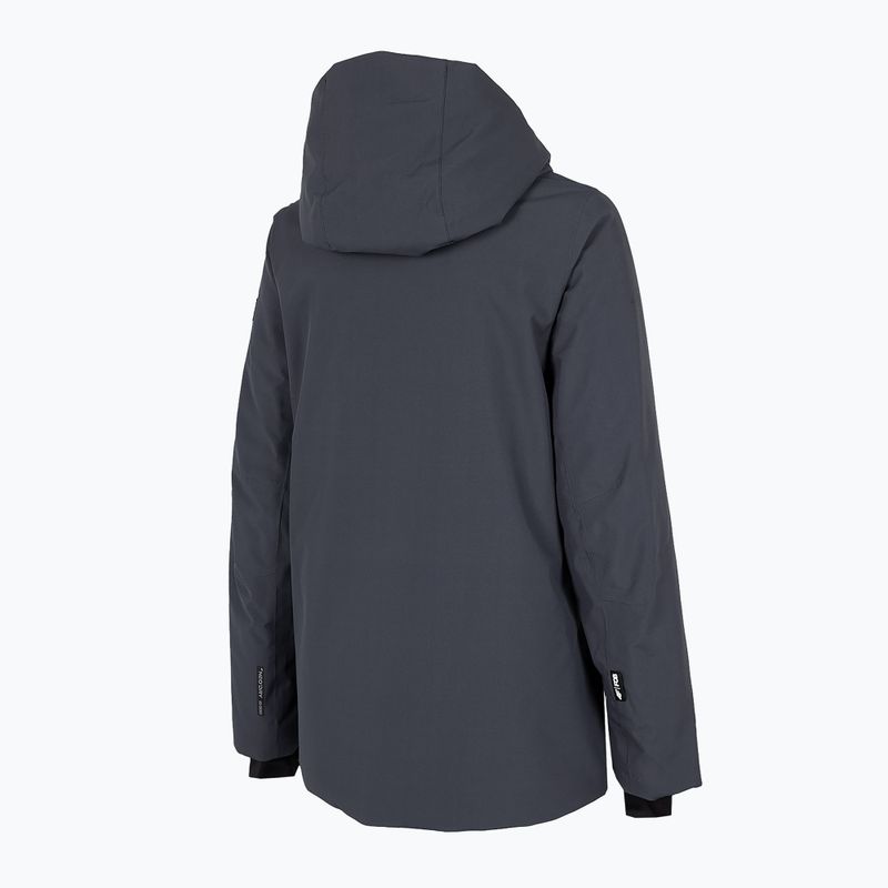 Women's snowboard jacket 4F dark grey H4Z22-KUDS001 9