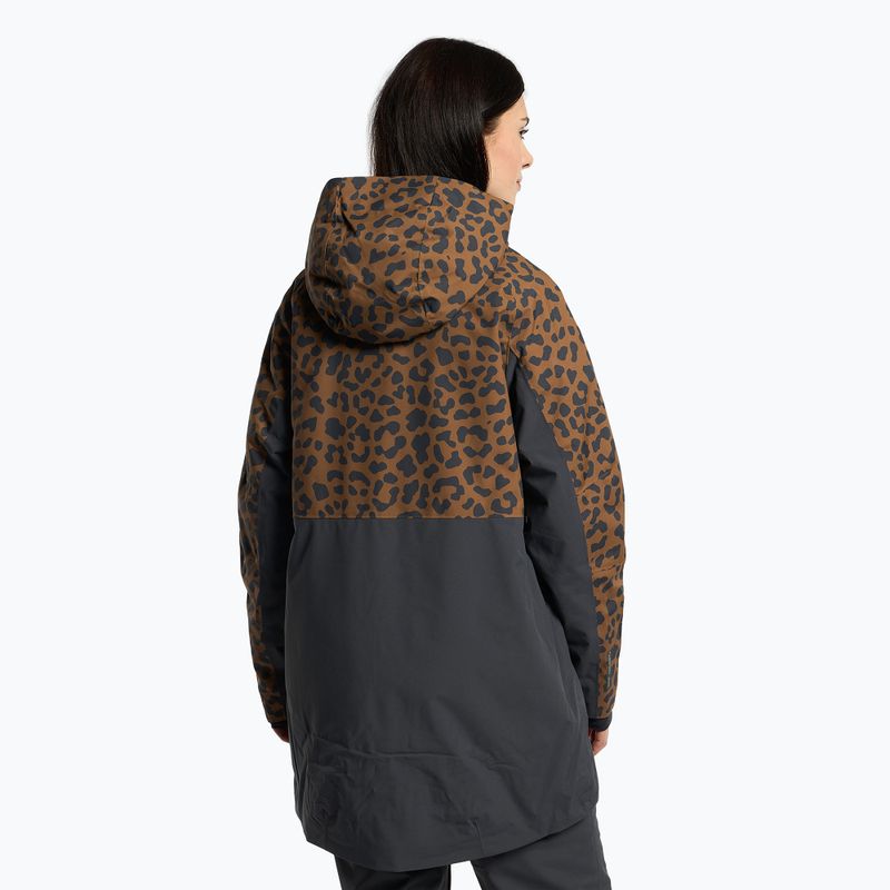 Women's snowboard jacket 4F brown H4Z22-KUDS002 3