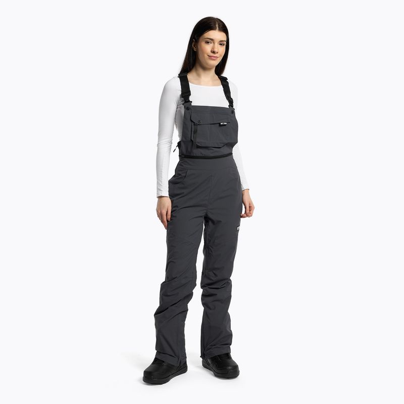 Women's snowboard trousers 4F dark grey H4Z22-SPDS002
