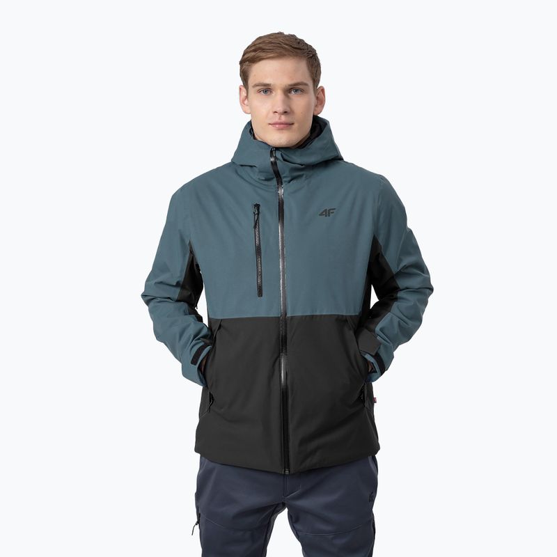 Men's 4F rain jacket green H4Z22-KUM060