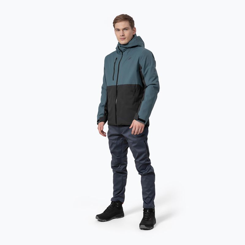Men's 4F rain jacket green H4Z22-KUM060 2