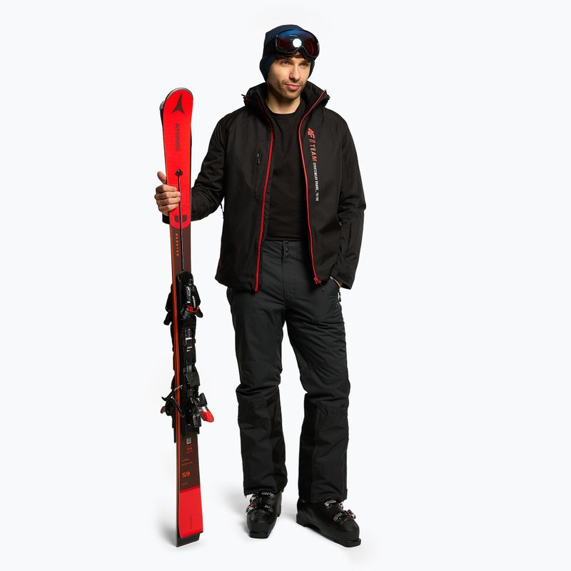 Men's 4F ski jacket black H4Z22-KUMN003 2
