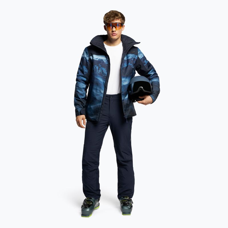 Men's 4F ski jacket navy blue H4Z22-KUMN006 2