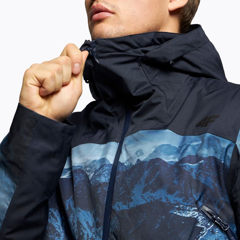 Men's 4F ski jacket navy blue H4Z22-KUMN006 6