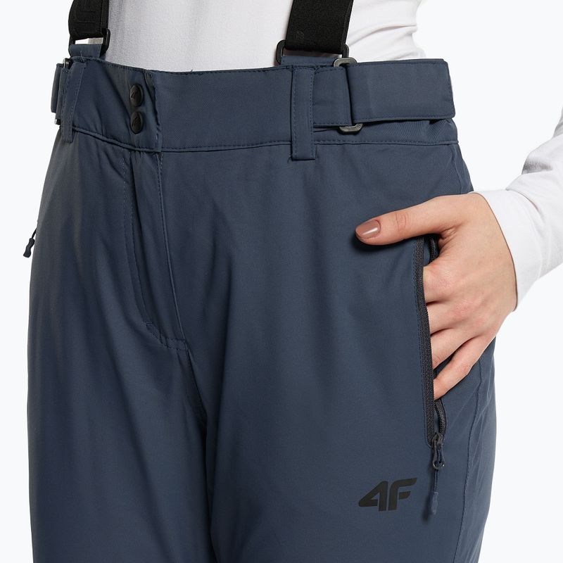 Women's ski trousers 4F blue H4Z22-SPDN001 4