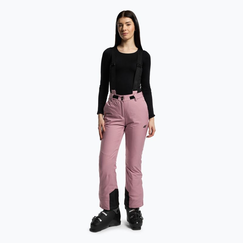 Women's ski trousers 4F pink H4Z22-SPDN002