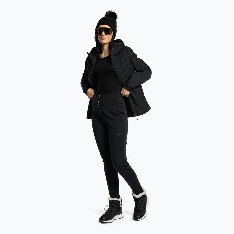 Women's ski trousers 4F black H4Z22-SPDN003 2