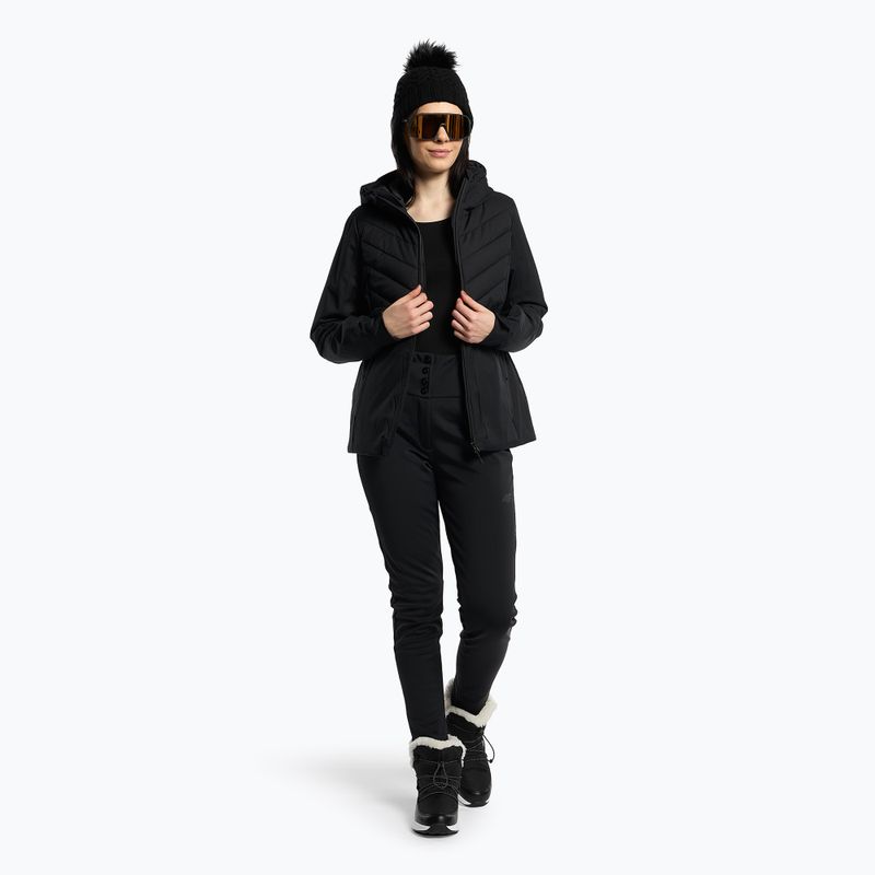 Women's ski jacket 4F black H4Z22-KUDN003 2