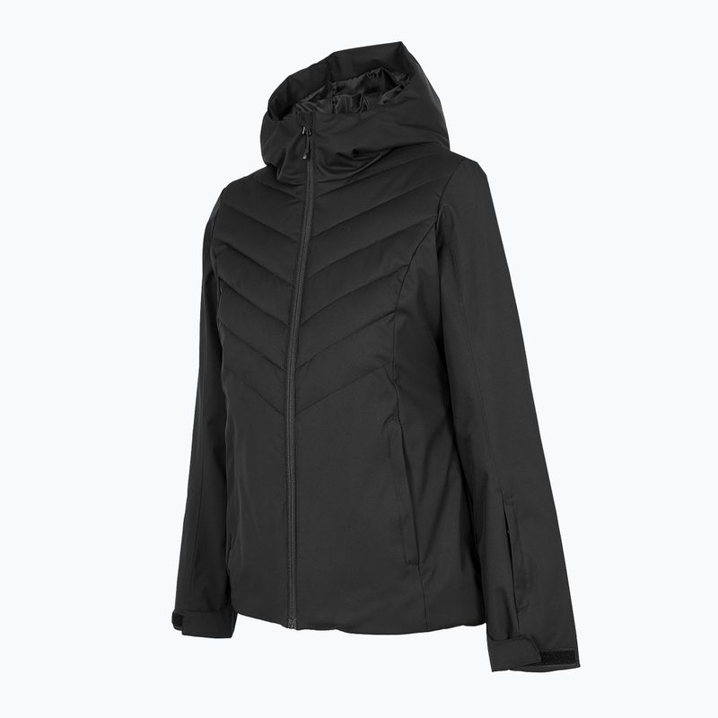 Women's ski jacket 4F black H4Z22-KUDN003 6