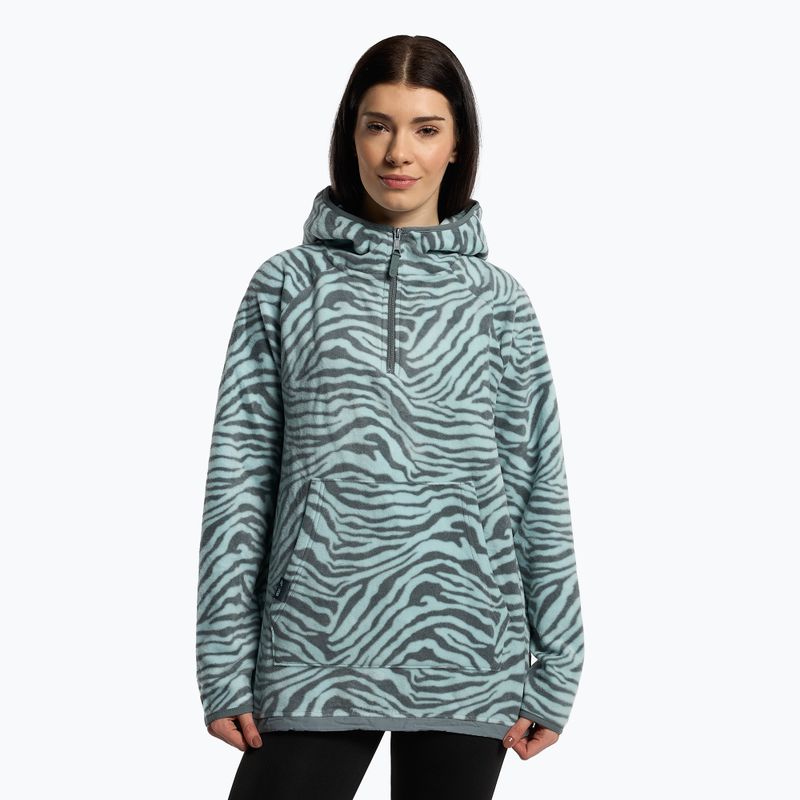 Women's 4F snowboard sweatshirt light blue H4Z22-PLD010