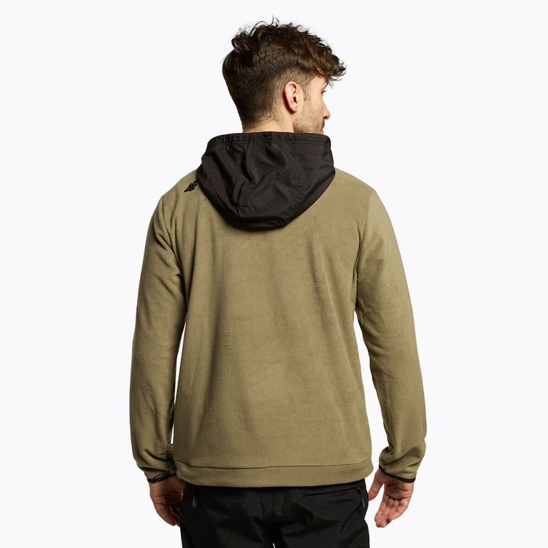 Men's 4F khaki snowboard sweatshirt H4Z22-PLM011 3