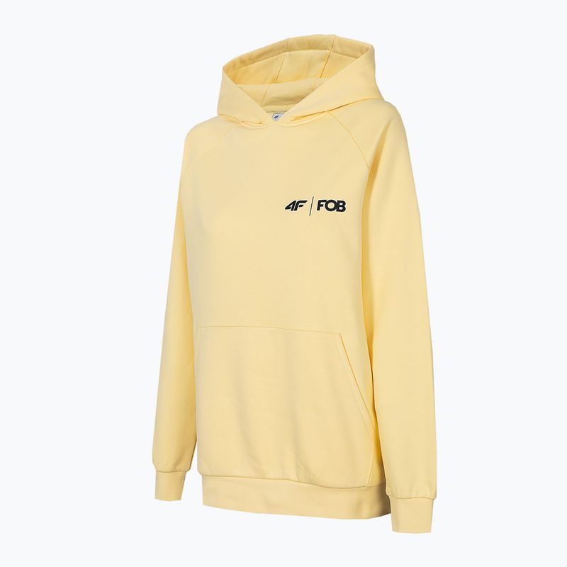 Women's snowboard sweatshirt 4F yellow H4Z22-BLD012 9