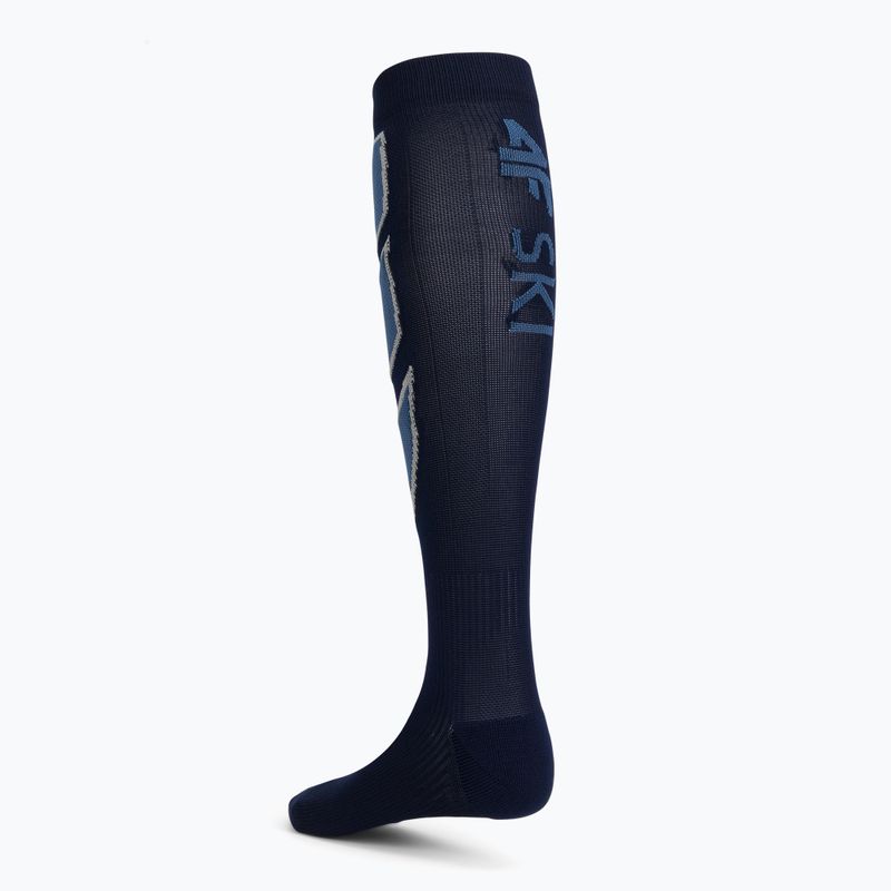 Men's ski socks 4F navy blue 4FAW22UFSOM030 2