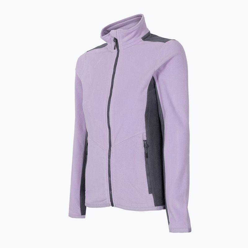 Women's 4F fleece sweatshirt purple H4Z22-PLD014 2