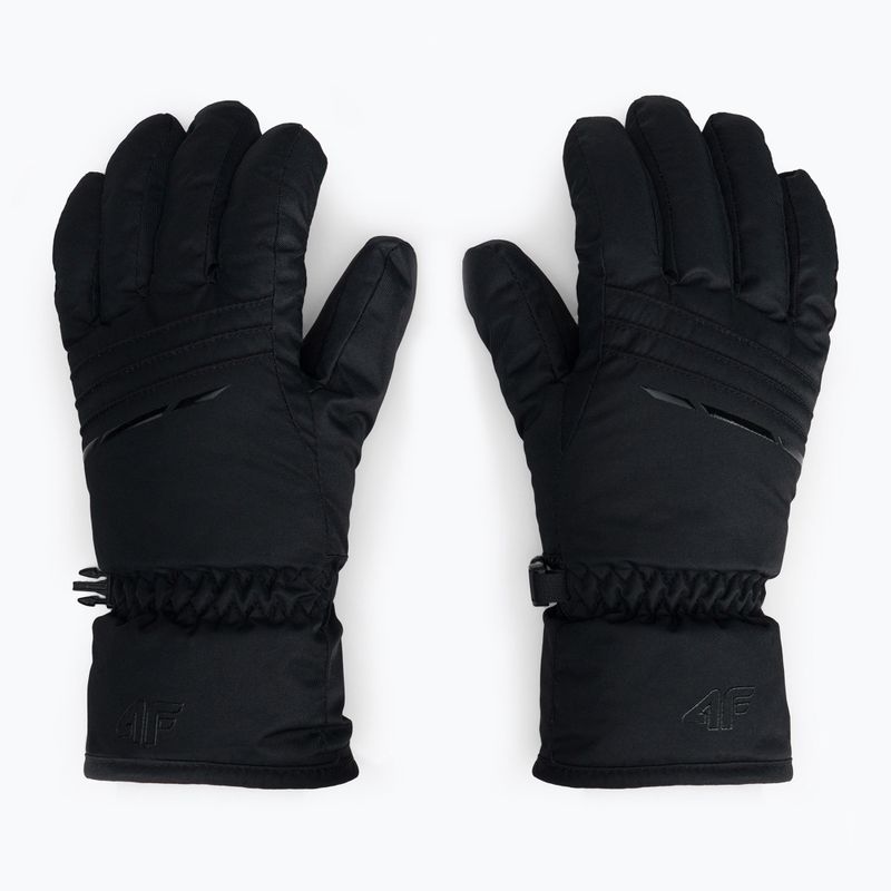 Women's ski gloves 4F black H4Z22-RED002 3