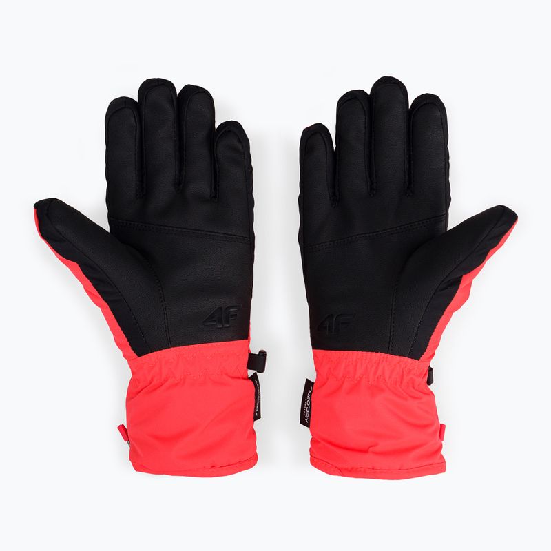 Women's ski gloves 4F red H4Z22-RED003 3