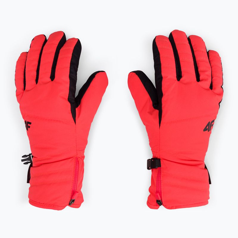Women's ski gloves 4F red H4Z22-RED003 4