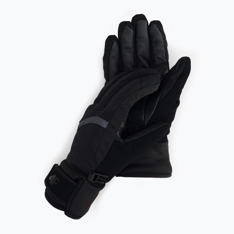 Women's ski gloves 4F black H4Z22-RED004