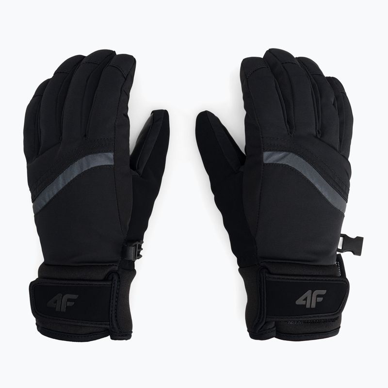Women's ski gloves 4F black H4Z22-RED004 3