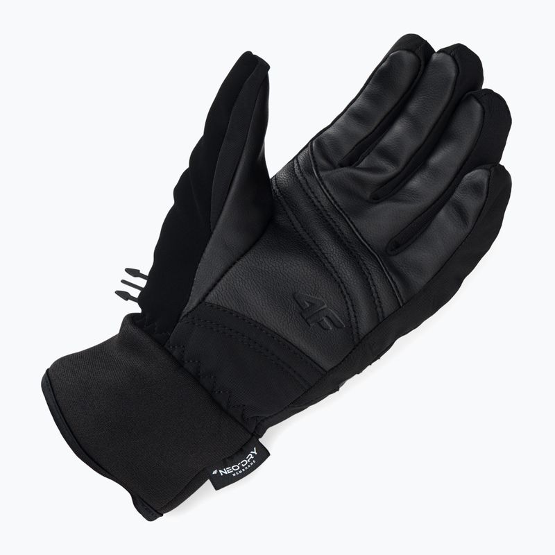Women's ski gloves 4F black H4Z22-RED004 5