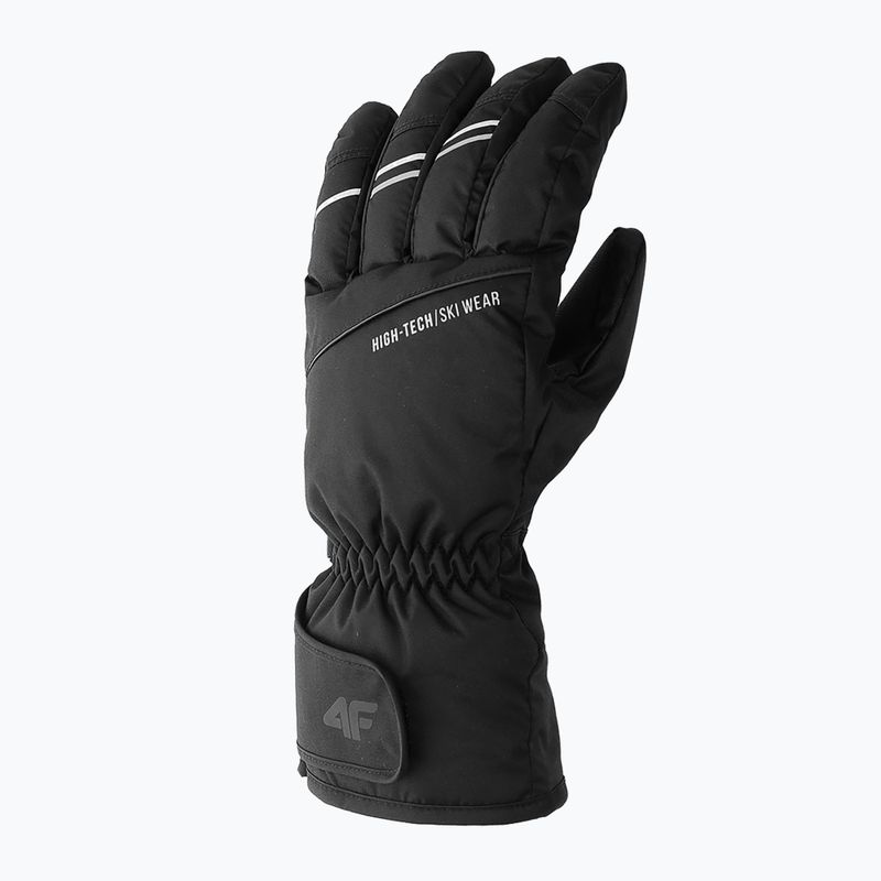 Men's ski gloves 4F black H4Z22-REM002