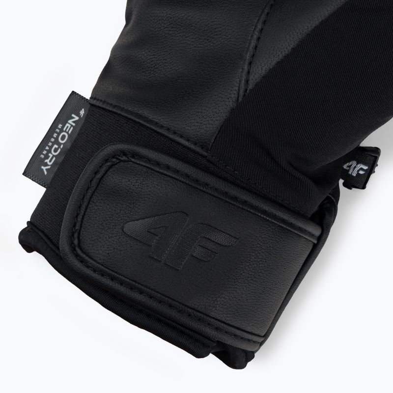Men's ski gloves 4F grey H4Z22-REM003 5