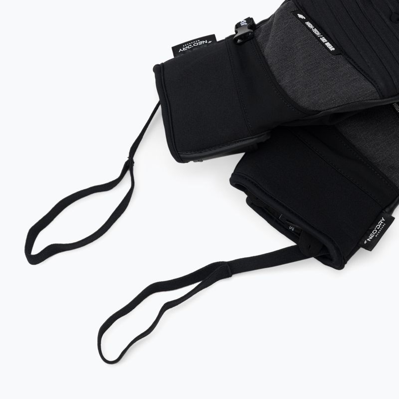 Men's ski gloves 4F grey H4Z22-REM003 6