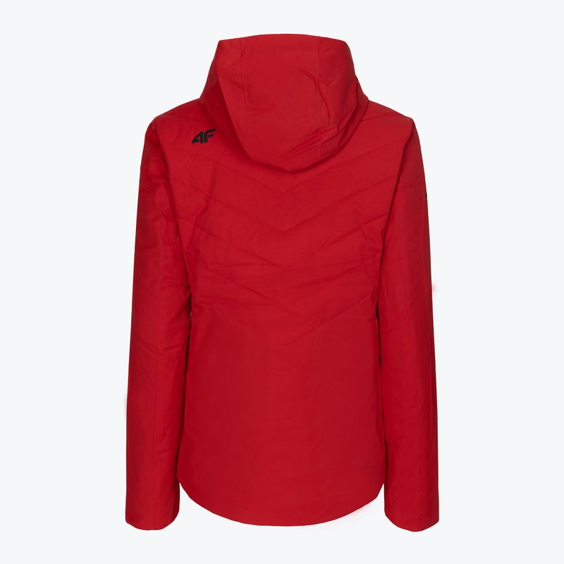 Women's ski jacket 4F red H4Z21-KUDN003 14