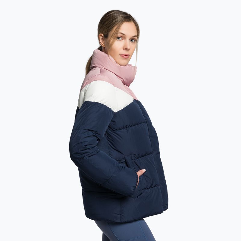 Women's down jacket 4F navy blue H4Z21-KUDP007 3