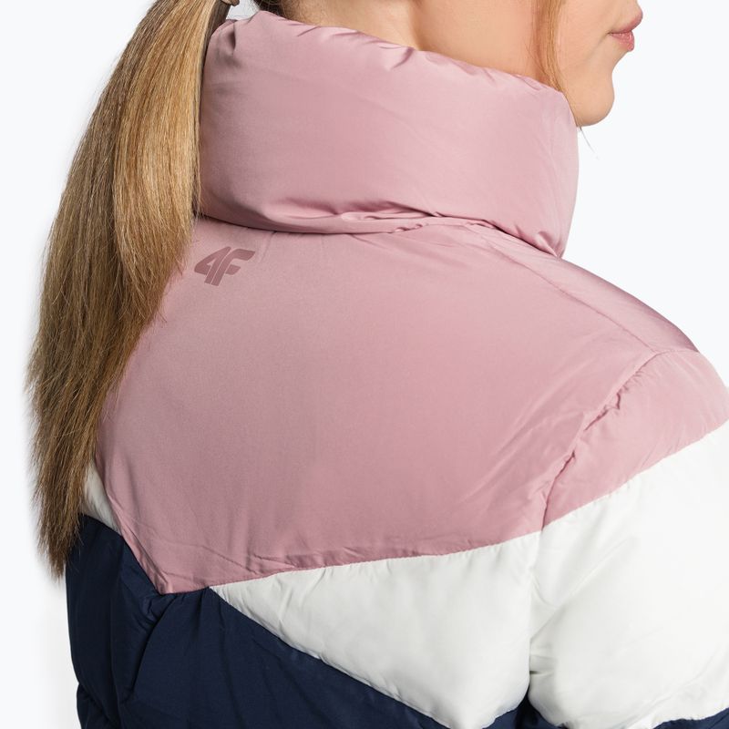 Women's down jacket 4F navy blue H4Z21-KUDP007 7