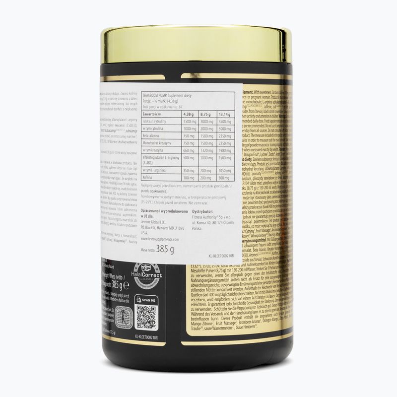 Fitness Authority pre-workout Fitness Levrone Shaaboom Pump 385 g exotic 2
