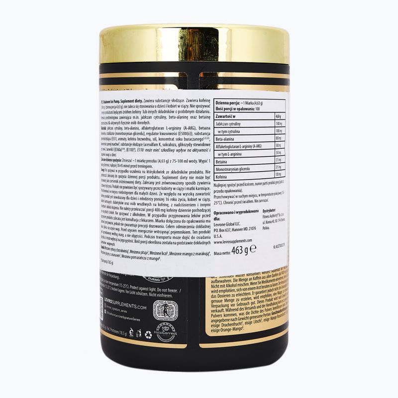 Fitness Authority Levrone pre-workout Shaaboo Ice Pump 463 g icy dragon fruit 2