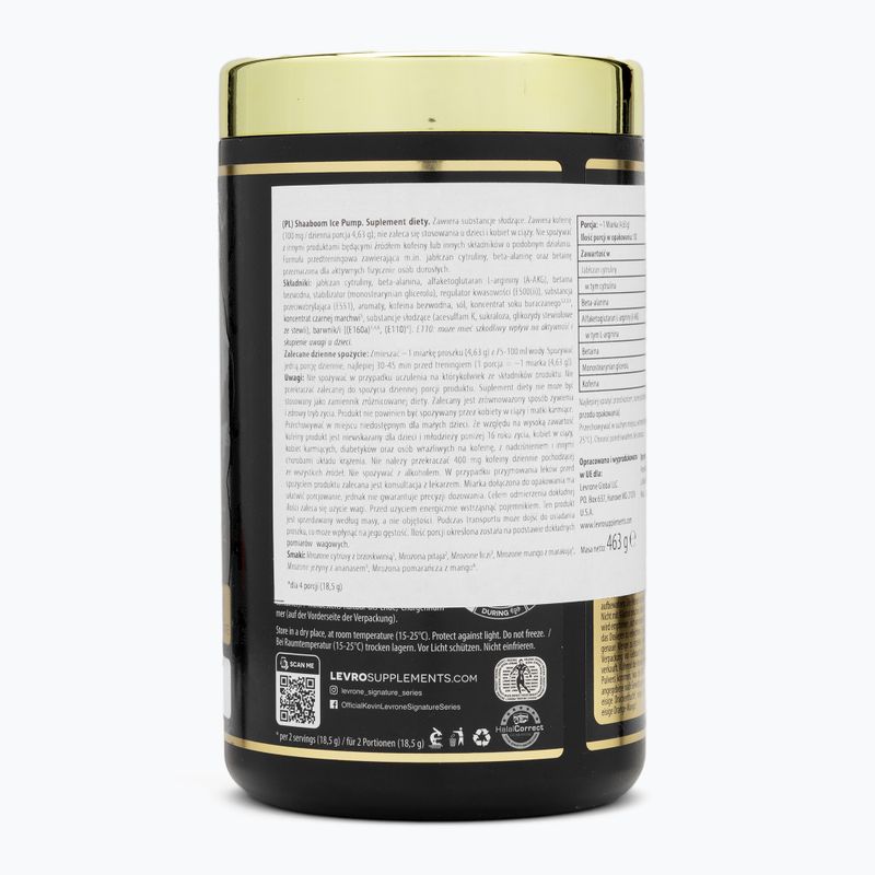 Fitness Authority Levrone pre-workout Shaaboo Ice Pump 463 g icy orange/mango 3