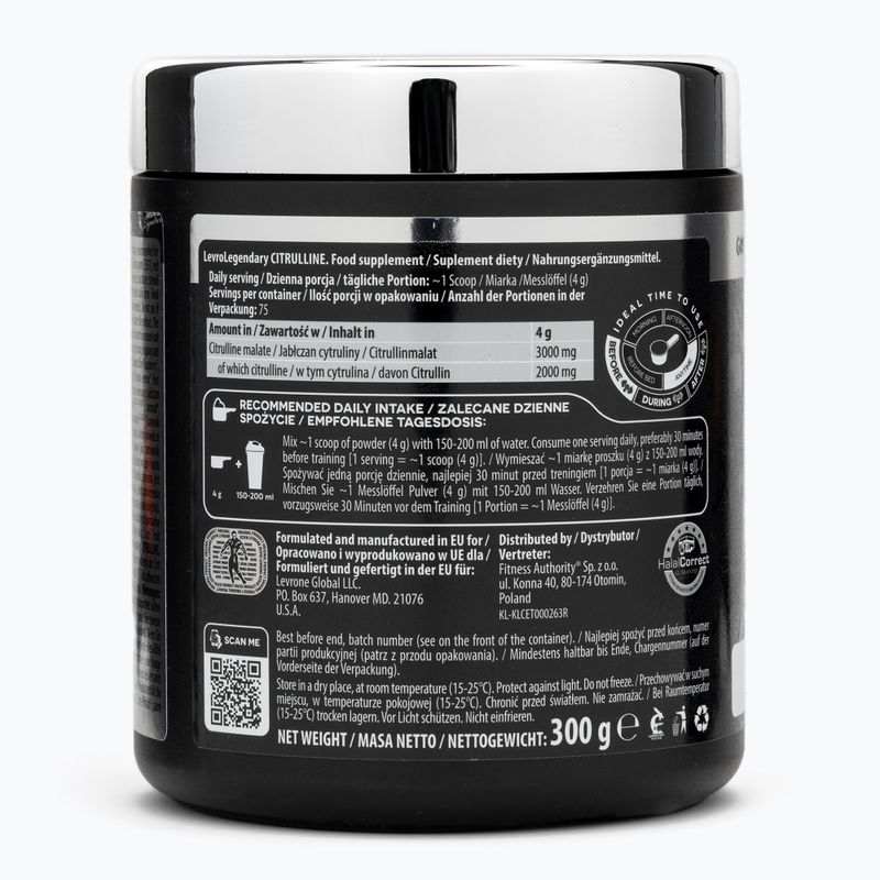Amino acids Fitness Authority Levrone Levrole Citrulline 300 g citrus/peach 2