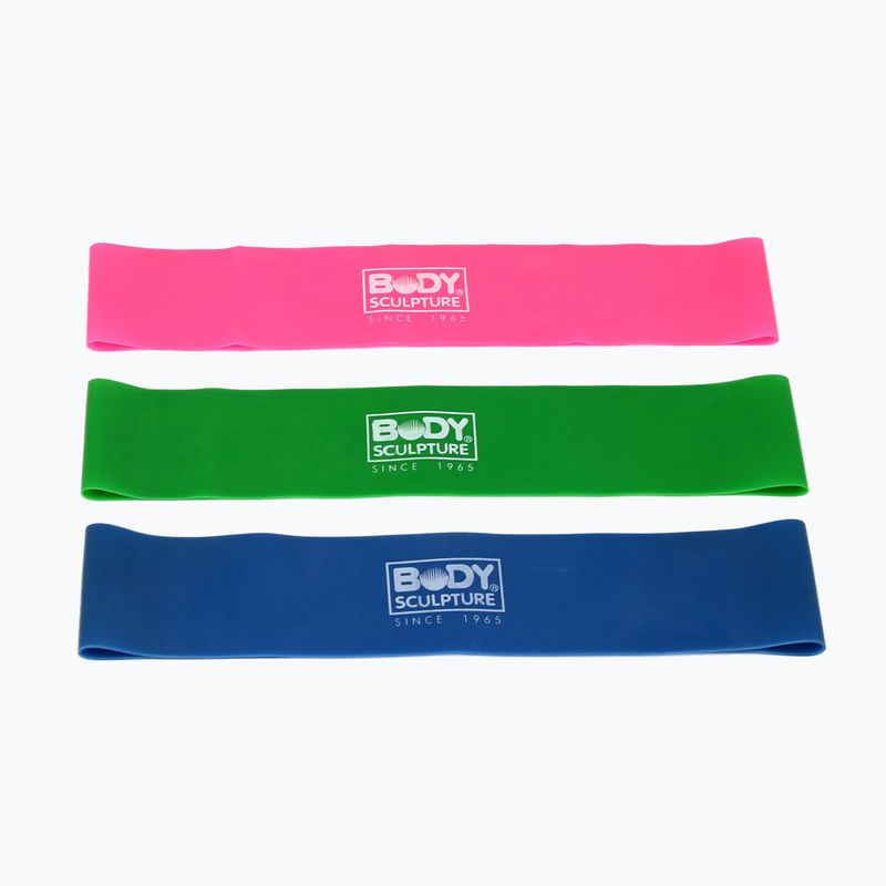 Resistance band Body Sculpture Bb 103 pink/green/blue 2