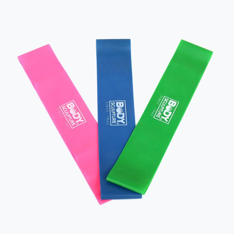 Resistance band Body Sculpture Bb 103 pink/green/blue 3