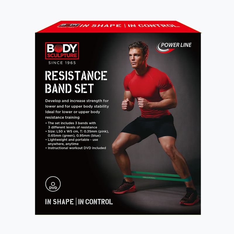 Resistance band Body Sculpture Bb 103 pink/green/blue 6